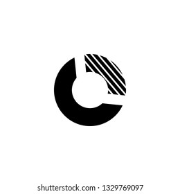 circular chart icon vector. circular chart sign on white background. circular chart icon for web and app
