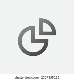 Circular Chart Small Icon Vector Editable Color
