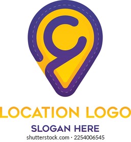 Circular Check point creative symbol concept. Global Positioning System icon template. Navigation mark. Spot sign vector illustration.