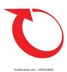 Circular, circle arrow, pointer vector illustration