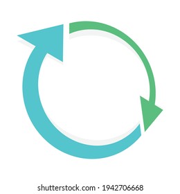 Circular, circle arrow, pointer vector illustration