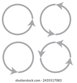 Circular, circle arrow, pointer vector illustration	