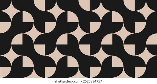 Circular and Circle Shapes and Designs brown and black Colors Geometric Pattern Abstract Pattern Seamless