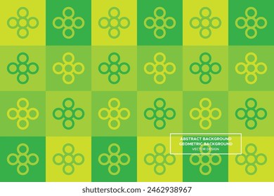 Circular and Circle Shapes and Designs Green and Yellow Colors Geometric Pattern Abstract Pattern Seamless 