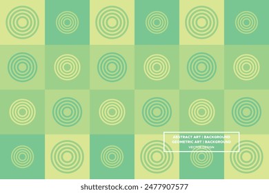 Patrón geométrico | Fondo geométrico | Fondo Abstractas | Círculos - Verde - Uso en diseño de Sitio web, embalaje, arte de la pared, Fondo de pantalla, cartel, Anuncio, Perfil, folleto, ropa, textiles 