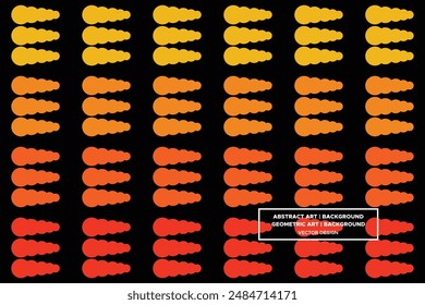 Circular and Circle Shapes and Designs Orange and Yellow Colors Geometric Pattern Abstract Pattern Seamless Pattern