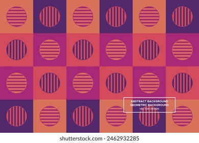Circular and Circle Shapes and Designs Purple and Orange Colors Geometric Pattern Abstract Pattern Seamless 