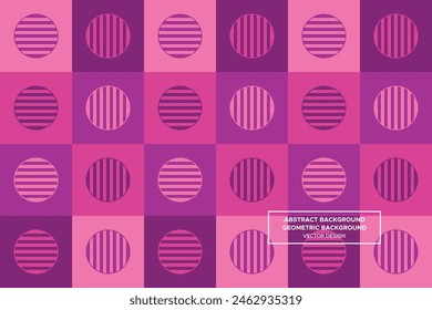 Circular and Circle Shapes and Designs Purple and Red Colors Geometric Pattern Abstract Pattern Seamless 