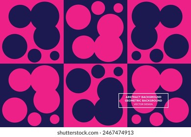 Circular and Circle Shapes and Designs Purple and Red Colors Geometric Pattern Abstract Pattern Seamless 