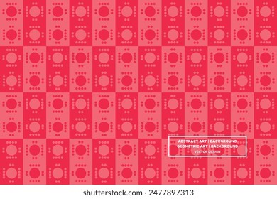 Patrón geométrico | Fondo geométrico | Fondo Abstractas | Círculos - Rojo - Uso en diseño de Sitio web, embalaje, arte de la pared, Fondo de pantalla, cartel, Anuncio, Perfil, folleto, ropa, textiles 