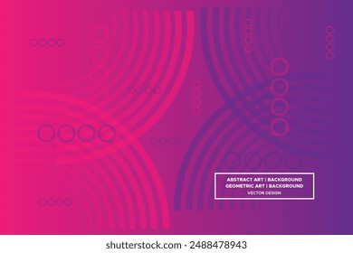 Circular and Circle Shapes and Designs Red and Purple Colors with Gradient Backdrop Modern Abstract Background Geometric Background