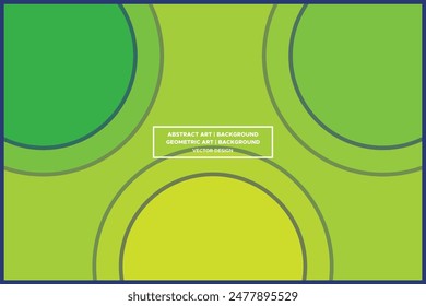 Patrón geométrico | Fondo geométrico | Fondo Abstractas | Círculos - Verde - Uso en diseño de Sitio web, embalaje, arte de la pared, Fondo de pantalla, cartel, Anuncio, Perfil, folleto, ropa, textiles 