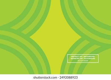 Circular Circle Shapes Green and Light Green Colors Modern Abstract Background Geometric Background