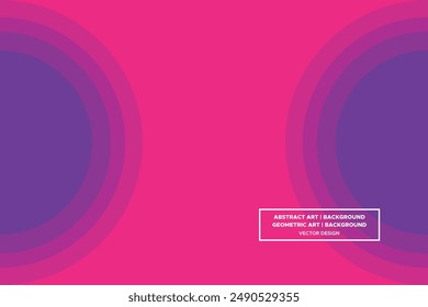 Circular and Circle Shapes Purple and Red Colors Modern Abstract Background Geometric Background
