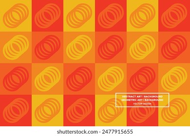 Patrón geométrico | Fondo geométrico | Fondo Abstractas | Círculos - Amarillo - Uso en diseño de Sitio web, embalaje, arte de la pared, Fondo de pantalla, cartel, Anuncio, Perfil, folleto, ropa, textiles 
