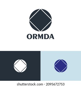 Circular classic logo design concept. Geometric company brand logomark illustration. Can representing spa, hotel, spiritual, yoga, religion.