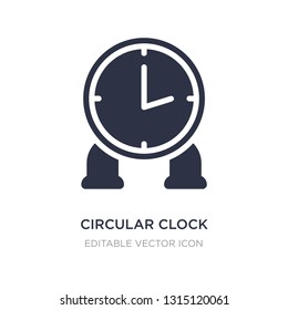circular clock icon on white background. Simple element illustration from Tools and utensils concept. circular clock icon symbol design.