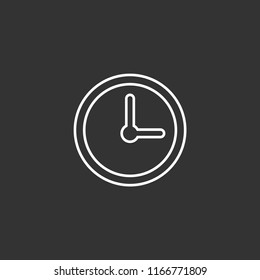 Circular clock vector icon