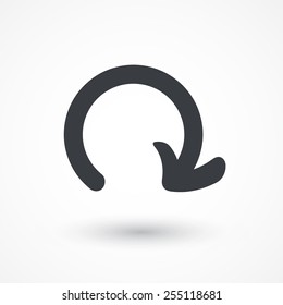 Circular clockwise arrow icon