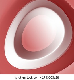 Gradiente de color circular. Tonos rojos y blancos. Un inusual trasfondo minimalista. Diseño de portada, cartel. Vector EPS.