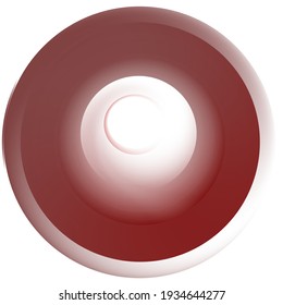 Circular color gradient. Shades of red and white. Unusual minimalistic background. Cover design, banner. EPS vector.