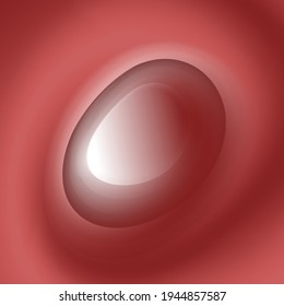 Circular color gradient. Shades of red and white. Unusual minimalistic background. Cover design, banner. EPS vector.