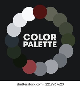 Circular color palette 2023. Vector illustration