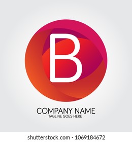 Circular Colourfull Initial B Logos