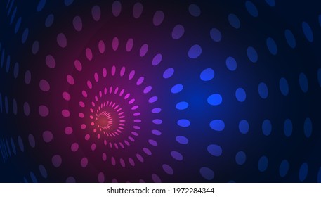 Circular combination of centrifugal diffusion arrangement.3D effect circular push elements. Abstract vector technology background.