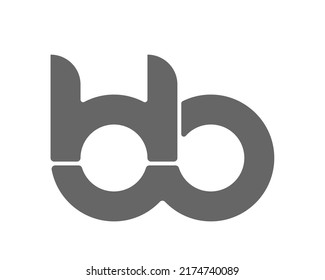 Circular Combination Lowercase Letters B B Stock Vector (Royalty Free ...