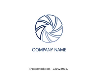 Diseño del logotipo de la compañía circular EPS 10 vectores artísticos