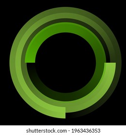 Circular, concentric element. Abstract circle. Preloader, crosshair, buffer shape