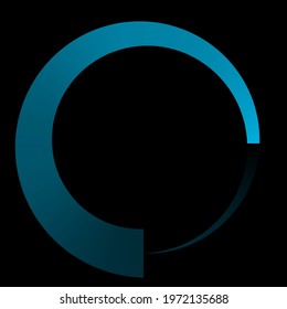 Circular, concentric element. Abstract circle. Preloader, crosshair, buffer shape