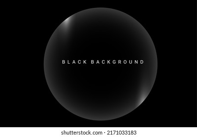 circular concept design black geometric background 
