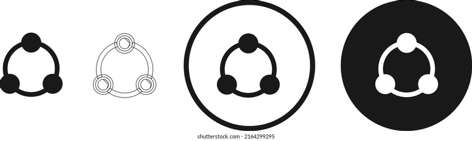circular connection icon . web icon set . icons collection flat. Simple vector illustration.
