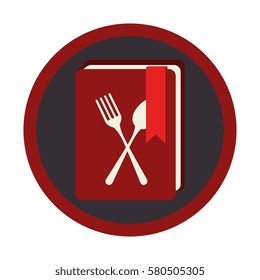 circular contour road sign restaurant