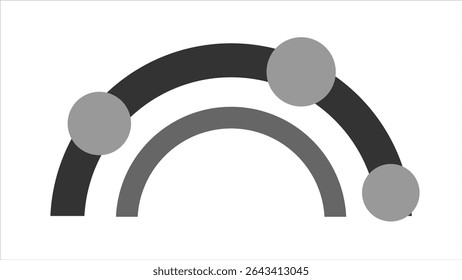 Circular Corporate Main Event entry arch artwork