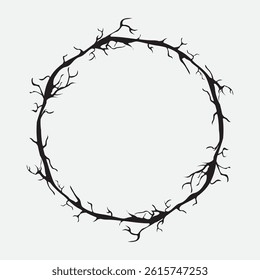 Circular Crack Pattern EPS Vector
