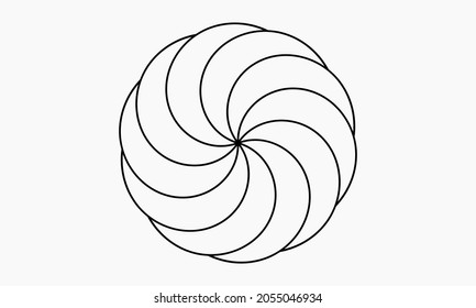 Circular Curve Graphic Vectorelement