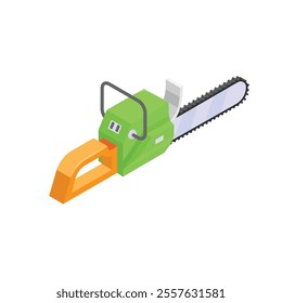 Circular cutter machine icon in isometric design, electric saw vector