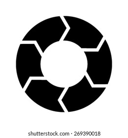 Circular Cycle Infographic Wheel Vector 