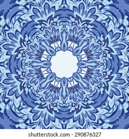 circular  decorative background with many details. Abstract geometric ethnic pattern. Geometric ethnic round ornament. Illustration for greeting cards, invitations, and other printing projects. 
