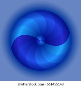 Circular decorative element for logos, stamps and other