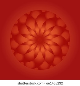 Circular decorative element for logos, stamps and other