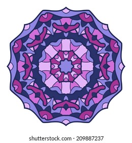 Circular decorative ornament, arabic pattern for design