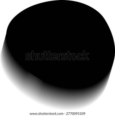 Circular dense blob shape with compact fill and gradient blur perimeter.
