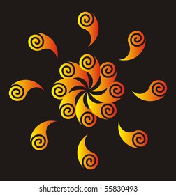 Circular design with Celtic connections