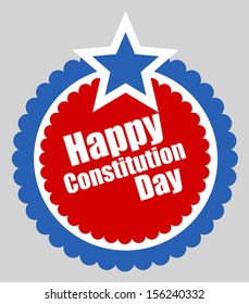 Circular design - Constitution Day Vector Illustration