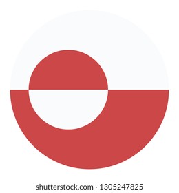 Circular Design Flag Greenland