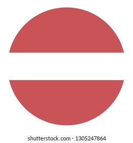 Circular Design Flag Latvia